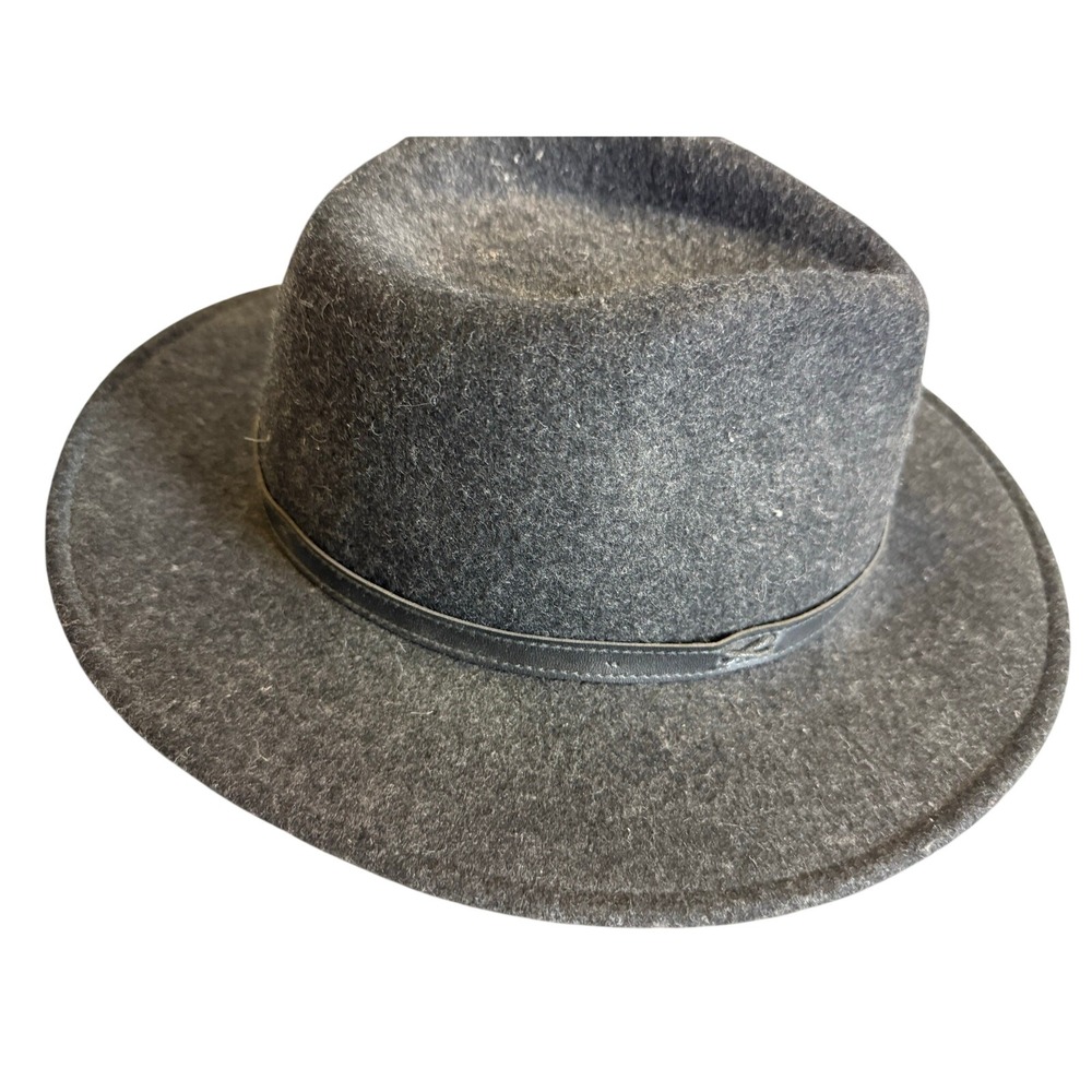 Pendleton 100% Wool Fedora Indie Style hat, Ab202–71035 charcoal Gray vintage